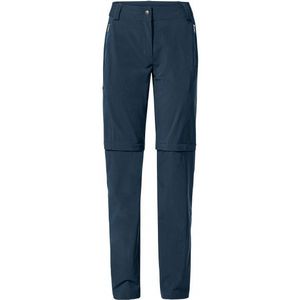 Vaude Womens Farley Stretch Zip Off T-Zip Pants II Trekkingbroek (Dames |blauw)
