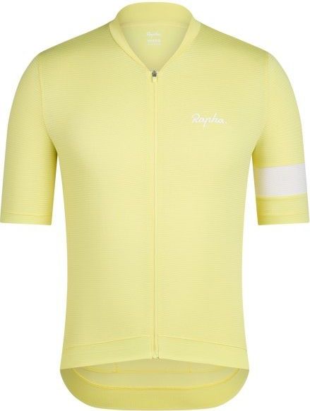 Rapha - Core Lightweight Jersey - Herenstrui - Geel Wit - Korte Mouwen