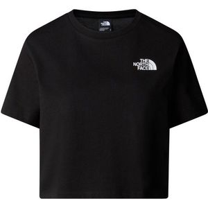 The North Face Womens Cropped Simple Dome Tee T-shirt (Dames |zwart)