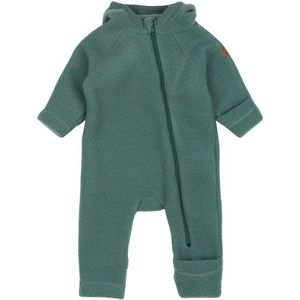 Mikk-Line Wool Baby Suit with Ears Overall (Kinderen |olijfgroen)