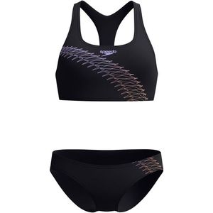 Speedo Womens Medley Logo 2 Piece Bikini (Dames |zwart)