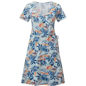 Sherpa Womens Neha Faux Wrap Dress Jurk (Dames |grijs)