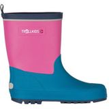 Trollkids - Lysefjord - Rubberlaarzen - Blauw/Roze - Waterdicht