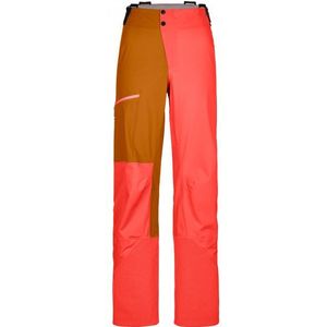 Ortovox Womens 3L Ortler Pants Alpine broek (Dames |rood |waterdicht)