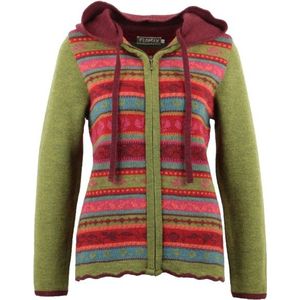 Flomax Womens Kapuzen Jacke Jolanda Wollen vest (Dames |meerkleurig)