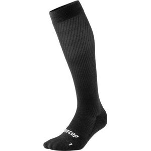 CEP - Flight Socks Tall - Hardloopsokken - Zwart - Merinowolmix