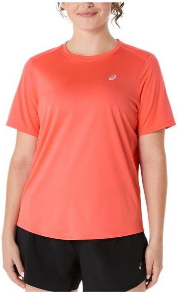 Asics Womens Core S/S Top Hardloopshirt (Dames |rood)