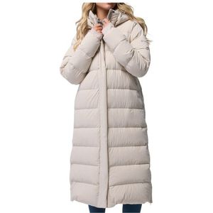 Columbia Womens Amaze Puff Long Hooded Jacket Donsjack (Dames |grijs)