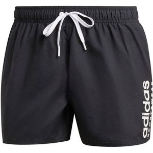 adidas Essentials Logo CLX Short Zwembroek (Heren |zwart/grijs)