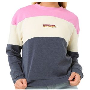 Rip Curl Womens Las Dalias Colourblock Crew Trui (Dames |blauw)