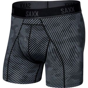 Saxx Kinetic Light-Compression Mesh Boxer Brief Synthetisch ondergoed (Heren |zwart/blauw)