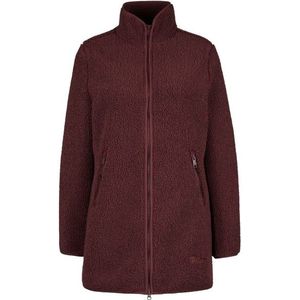 Jack Wolfskin Womens High Curl Coat Fleecevest (Dames |rood)