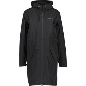 Didriksons Womens Marta Parka 3 Lange jas (Dames |zwart |waterdicht)