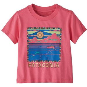 Patagonia Baby Graphic Organic T-shirt (Kinderen |roze)