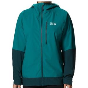 Mountain Hardwear Womens Stretch Ozonic Jacket Regenjas (Dames |turkoois |waterdicht)