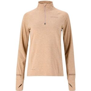 ENDURANCE Womens Canna V2 Melange Performance Midlayer Longsleeve (Dames |beige)