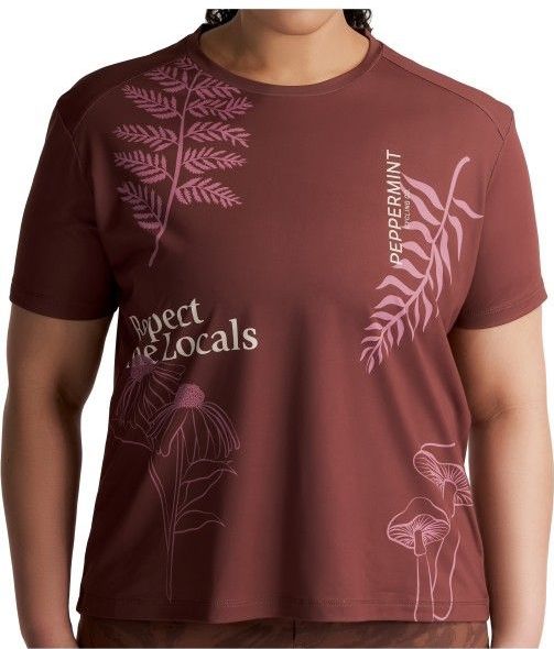 PEPPERMINT - Trail Short Sleeve Jersey - Fietsshirt - Bruin/Rood