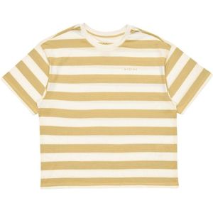 Mazine Womens Block Stripes T T-shirt (Dames |beige/wit)