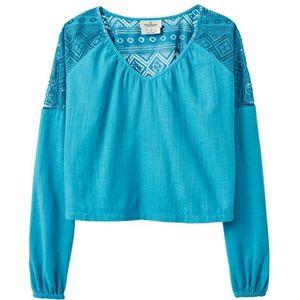 Passenger Womens Flurry L/S Woven T-shirt (Dames |blauw)