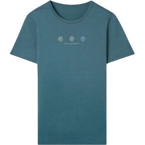 Thermowave Womens Merino Life Short Sleeve Shirt Print Merinoshirt (Dames |turkoois)