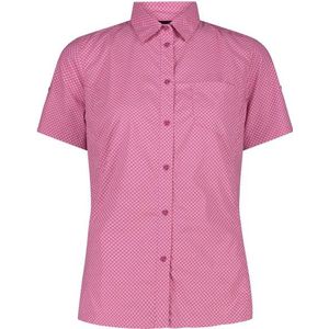CMP - Women's Shirt with Chest Pocket - Blouse - Roze - 95% Polyester, 5% Elastaan