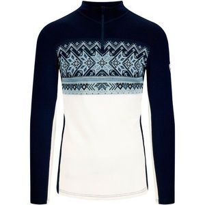 Dale of Norway Vail Baselayer Half Zip Merino-ondergoed (Heren |blauw/wit)