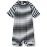 WHEAT - Kids Swimsuit S/S Cas - Badpak - Grijs - Lycra