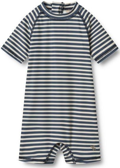 WHEAT - Kids Swimsuit S/S Cas - Badpak - Grijs - Lycra