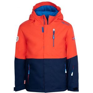 Trollkids - Hallingdal Jacket - Winterjack - Blauw/Rood - Waterdicht