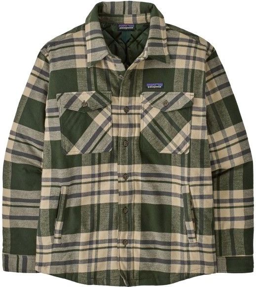 Patagonia - Lightweight Insulated Fjord Flannel Shirt - Vrijetijdsjack - Olijfgroen
