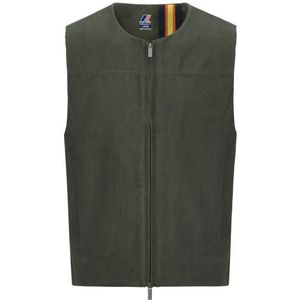 K-Way Barry Corduroy Synthetische bodywarmer (Heren |grijs |waterdicht)