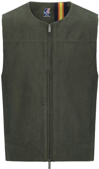 K-Way Barry Corduroy Synthetische bodywarmer (Heren |grijs |waterdicht)