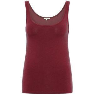 Tranquillo Womens Weiches Tencel-Shirt Top (Dames |rood)