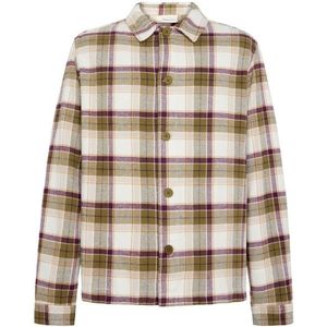 KnowledgeCotton Apparel Big Checked Heavy Flannel Overhemd (Heren |beige)