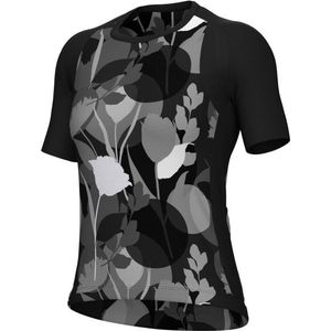Alé Womens Bloom S/S Jersey Fietsshirt (Dames |zwart/grijs)