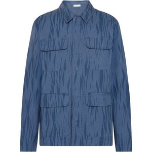KnowledgeCotton Apparel Rip-Stop Northern Lights Overshirt Vrijetijdsjack (Heren |blauw)