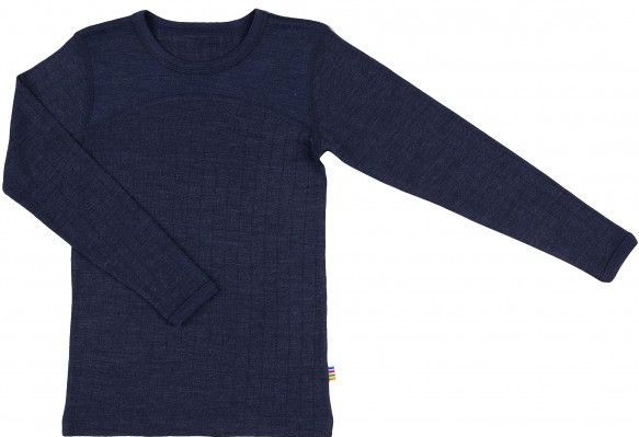 Joha - Blouse Long Sleeves - Blauw - Merino-ondergoed