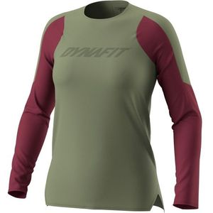 Dynafit Womens Ride L/S Fietsshirt (Dames |olijfgroen)
