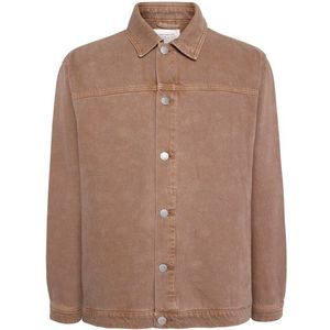 KnowledgeCotton Apparel Twill Workwear Jacket Vrijetijdsjack (bruin)