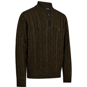 Deerhunter Randall Knit with 1/2-Zip Trui (Heren |zwart)