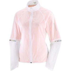 Salomon Womens Sense Flow Jacket Hardloopjack (Dames |roze/wit)