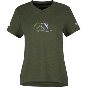 Zimtstern Womens EcoFlowz Shirt S/S Fietsshirt (Dames |olijfgroen)