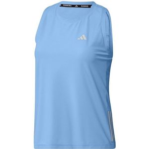 adidas Womens Own The Run Tank Tanktop (Dames |blauw)