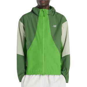 New Balance Better Run Waterproof Jacket Hardloopjack (Heren |groen |waterdicht)