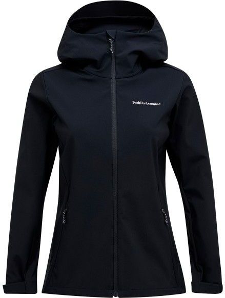 Peak Performance - Explore Hood Jacket - Softshell Jas - Zwart