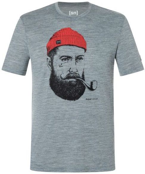 supernatural Sailor Tee Merinoshirt (Heren |grijs)