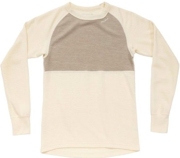 Devold - Expedition Merino Silk Shirt - Merino-ondergoed - Beige/Wit