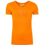 Ortovox - 150 Cool Vintage Badge - T-Shirt - Oranje - Merino