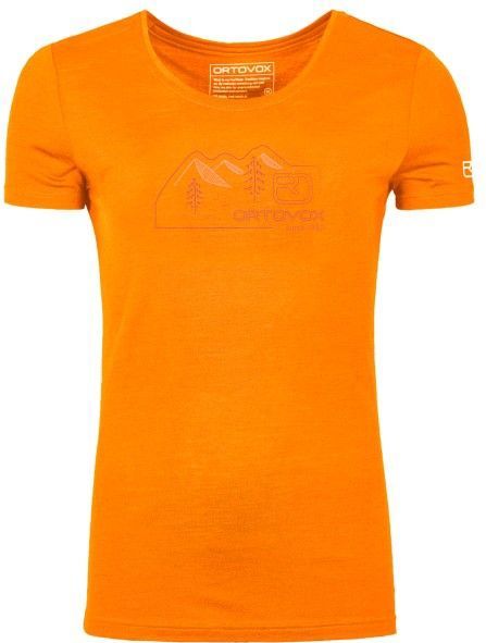 Ortovox - 150 Cool Vintage Badge - T-Shirt - Oranje - Merino