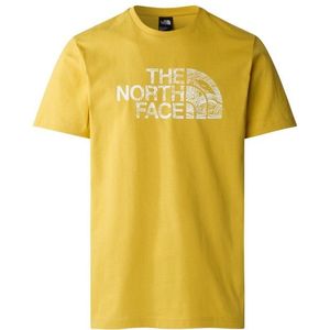 The North Face S/S Woodcut Dome Tee T-shirt (Heren |geel)